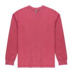 M2M-380 — “Mid Weight Pigment Dyed L/S Tee (Unisex Adult)” / “Pigment Dyed L/S — Retro Feel. Premium Weight.”